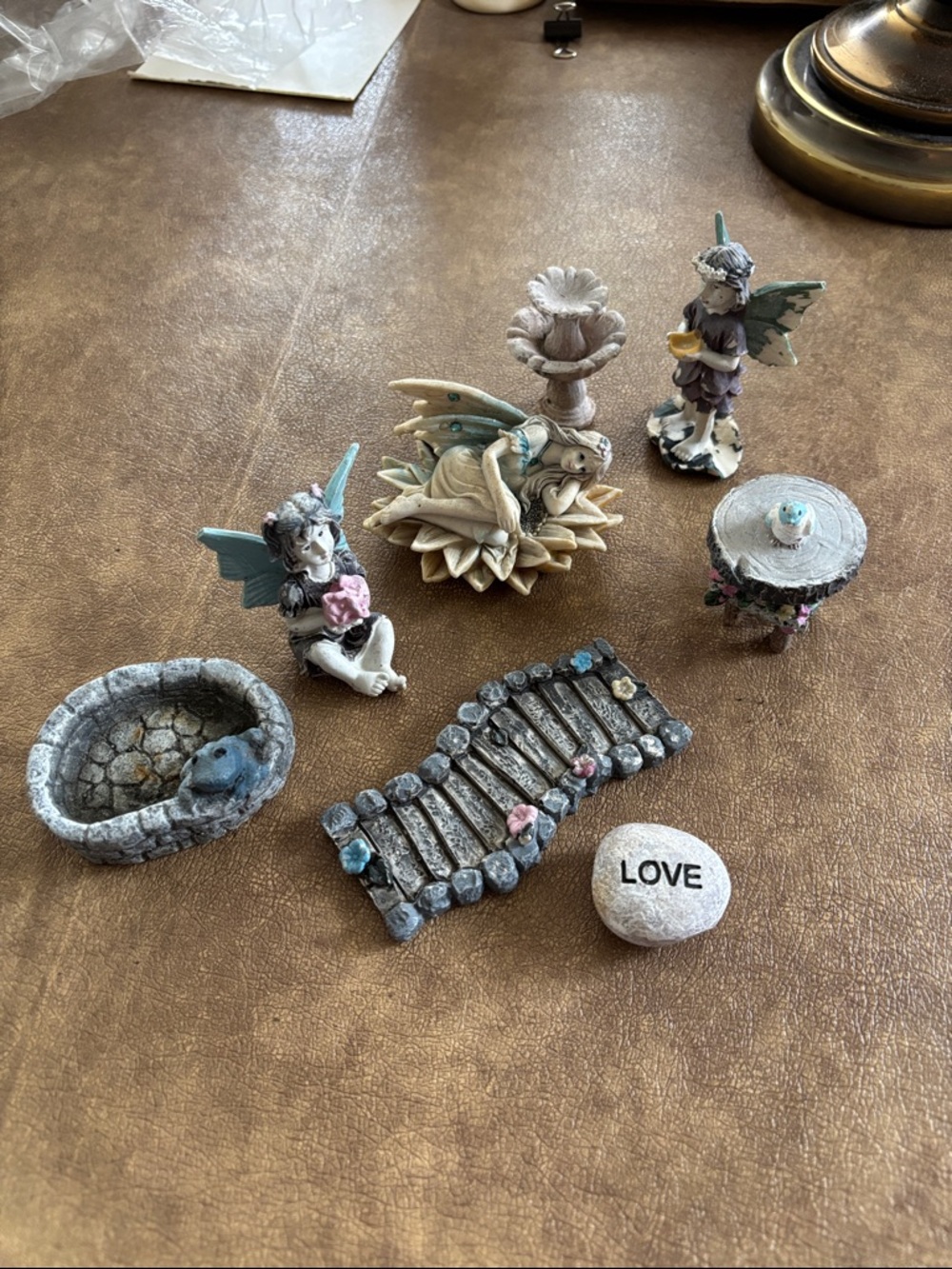 Whimsical Fairy Garden Accent Set – Assorted Neutral Tones